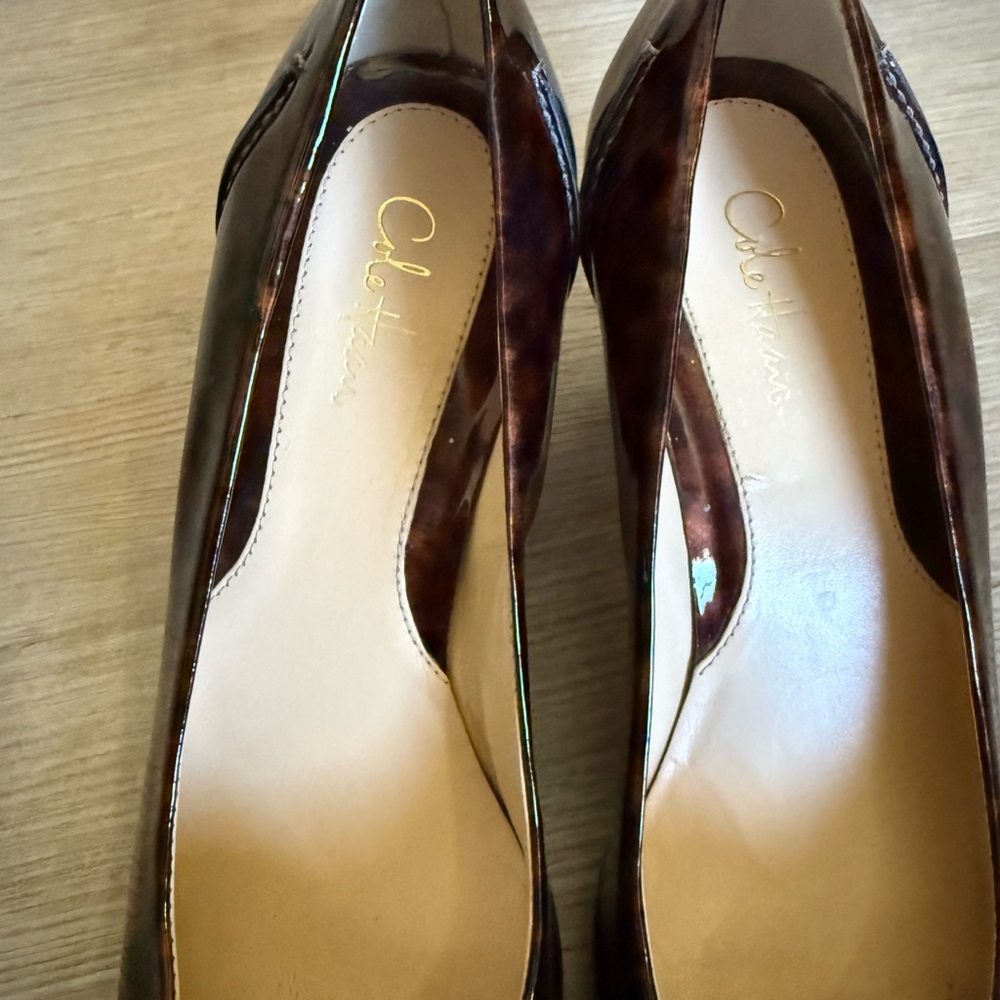 Cole Haan Women's Tortoise Shell Heels - Picture 2 of 8